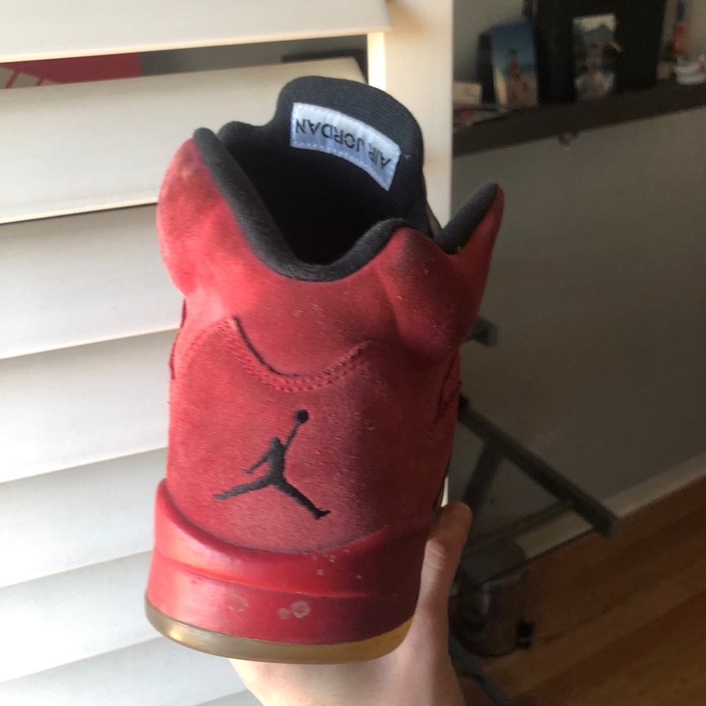 Jordan 5 Red Suede Size 11 - Picture 8 of 10
